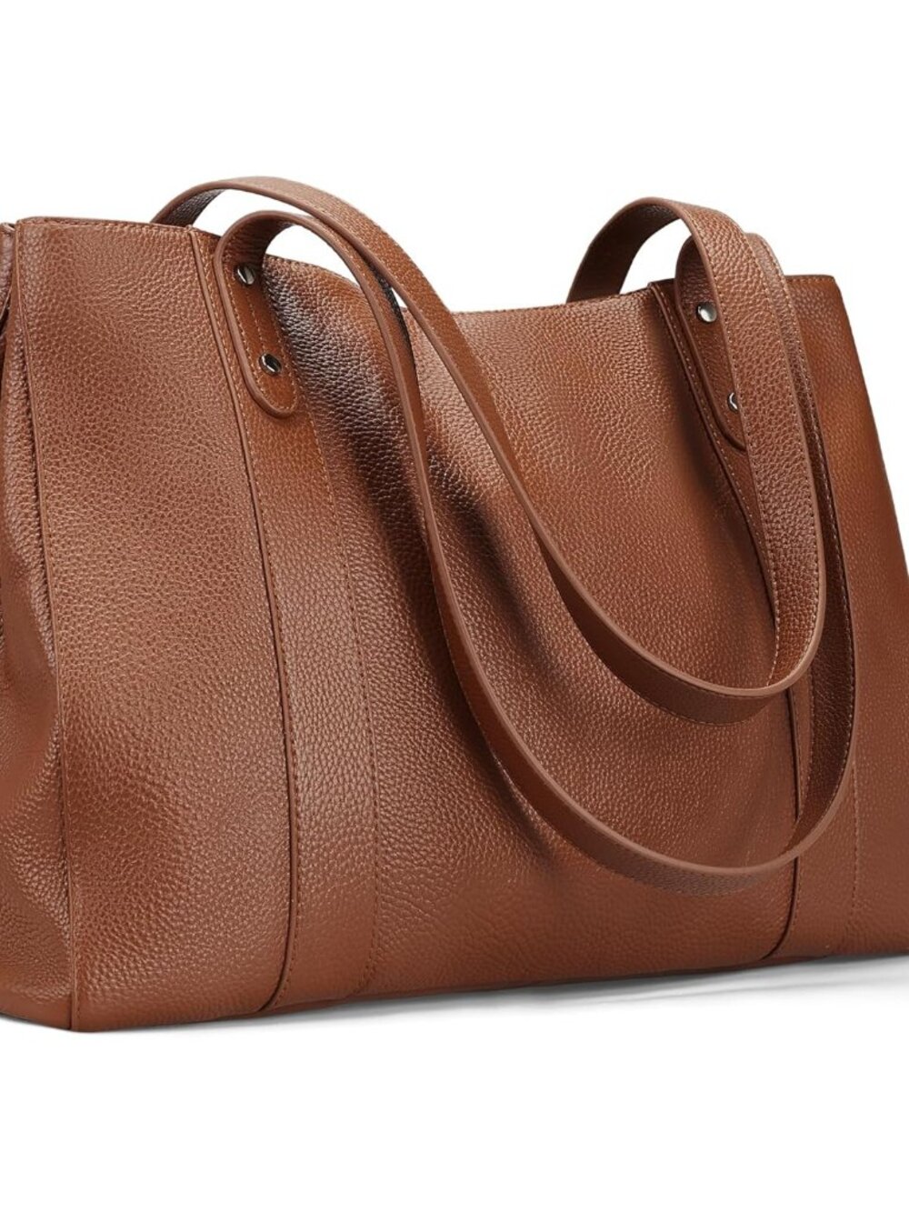 Genuine Leather Laptop Tote Bag for Women, Womens 15 Inch Computer Bags Work Tot